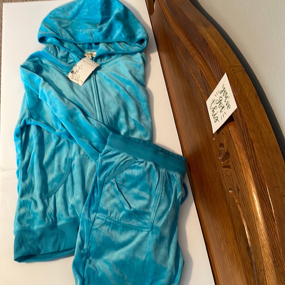 Velour jacket and pants NWT